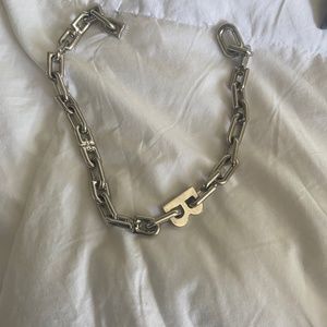 Balenciaga B Chain Necklace